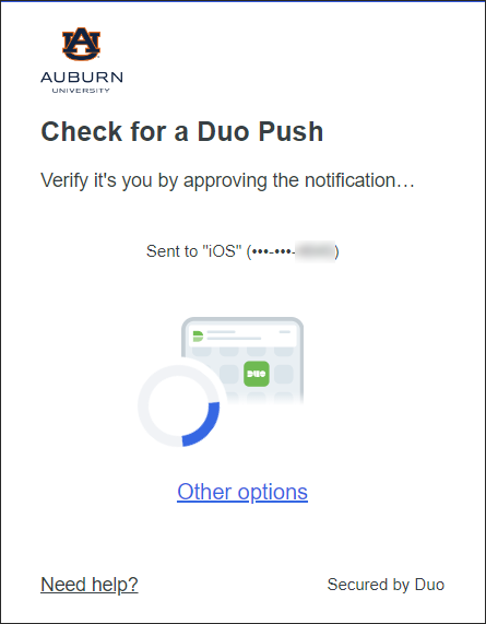 Duo push notification