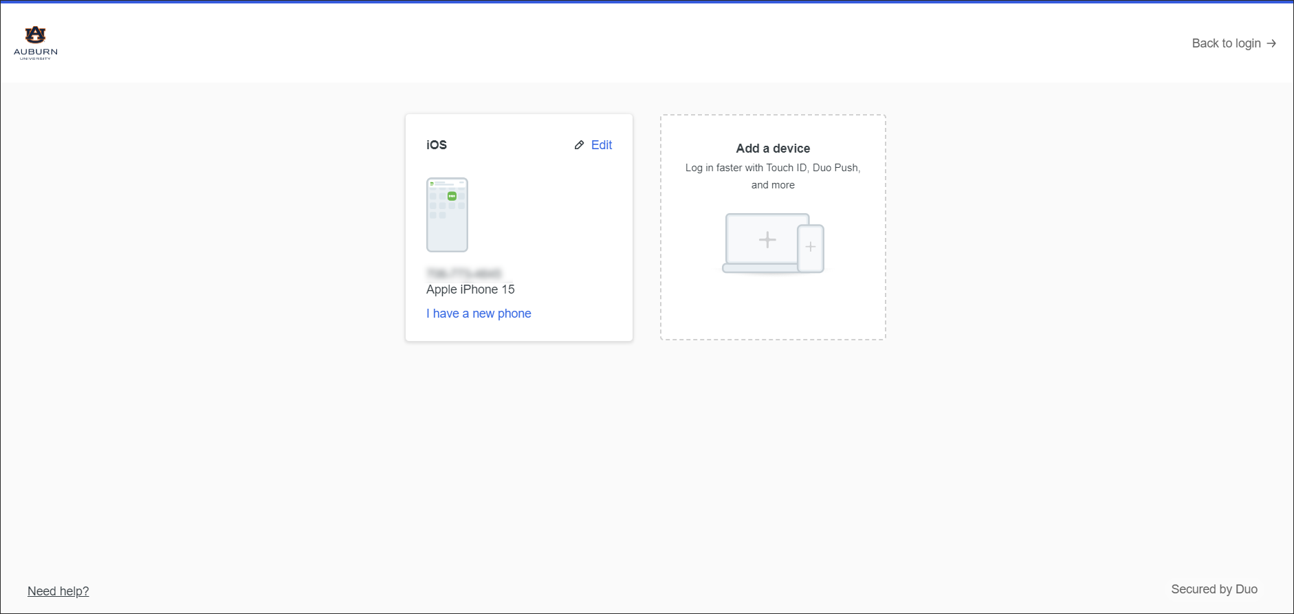 Duo device management portal