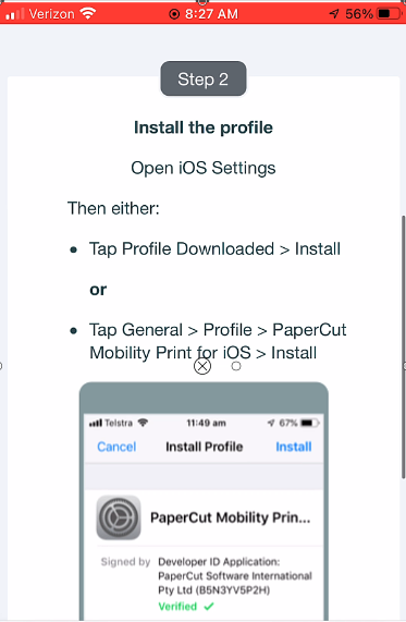 ios profile installation