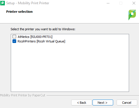 available print queues