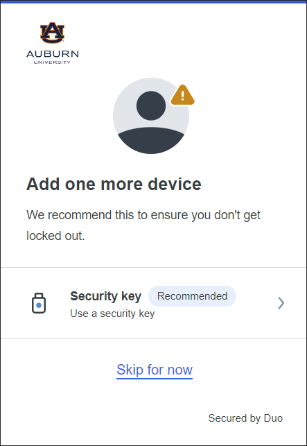 Duo add another device screen