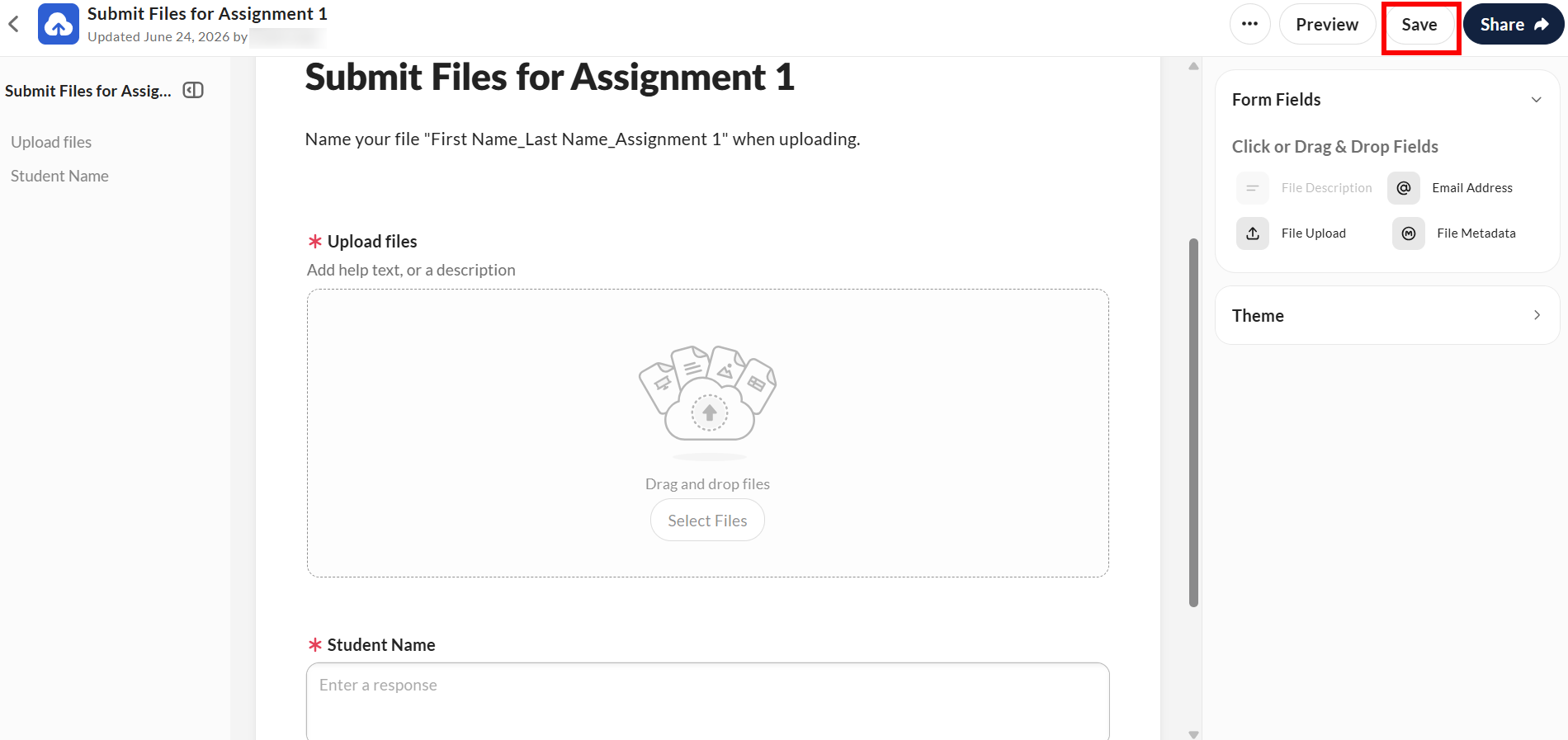 Box File Request Save Edits