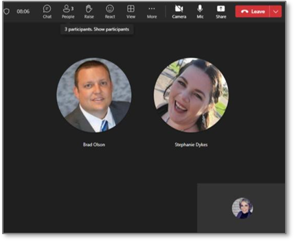 Teams Voice leave a merged call