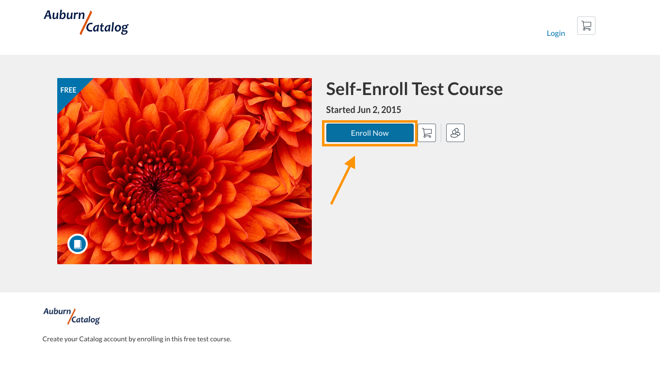 Catalog enroll
