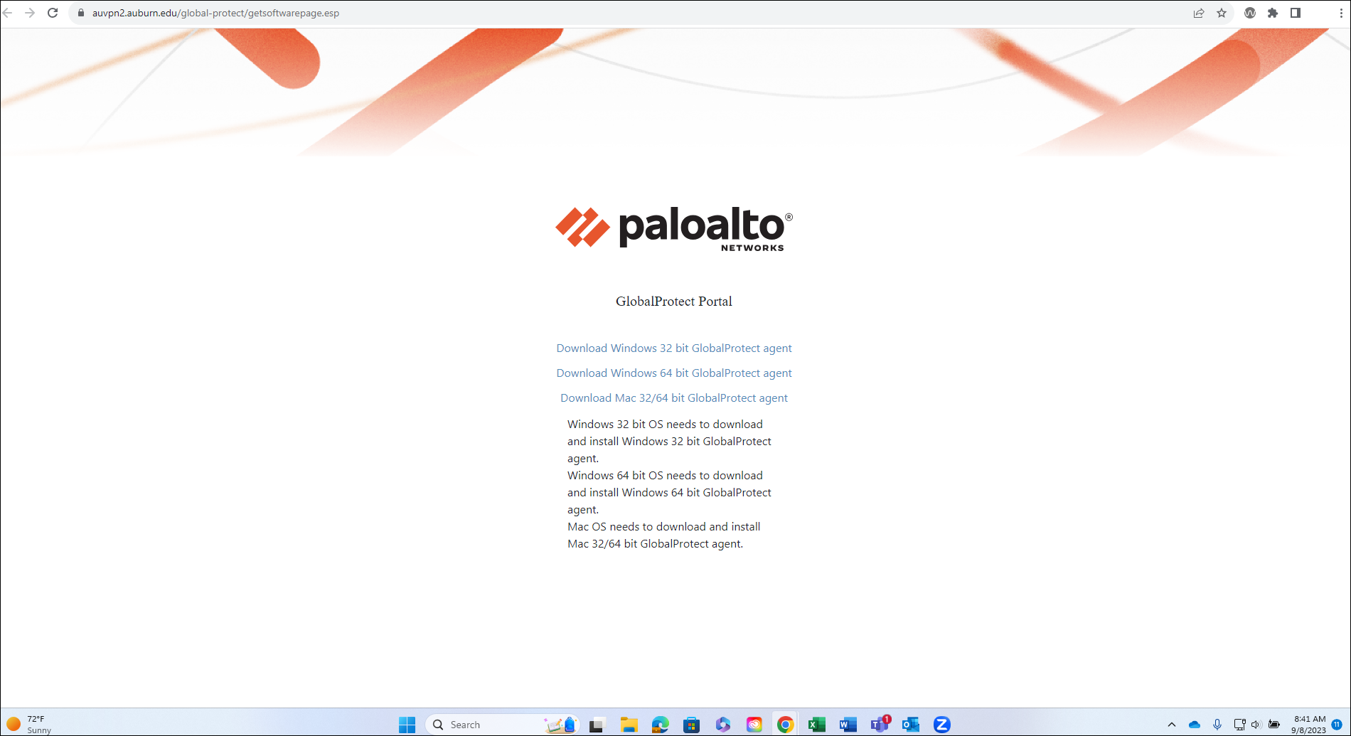 palo alto global protect portal client