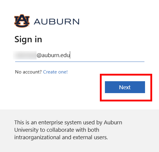 Retiree and Alumni Outlook username login screen