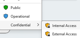 example of Microsoft office sensitivity labels