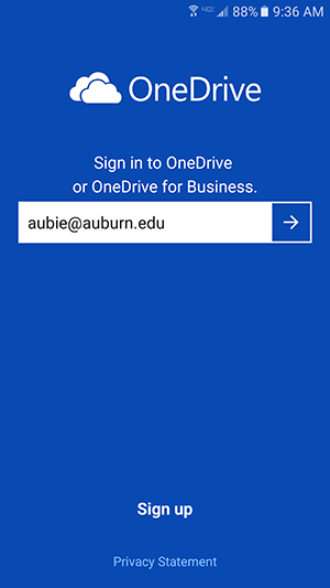 Enter your Auburn email address.