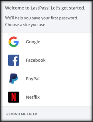 walk through first password save