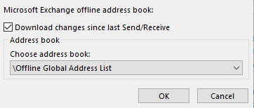 offline Global Address book