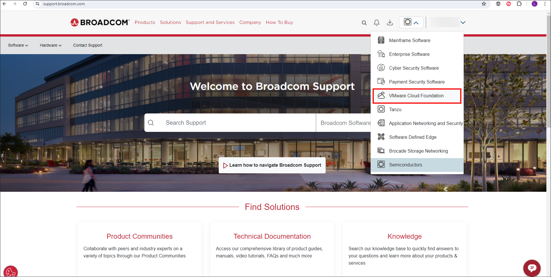 Broadcom VMware Cloud Foundation selection