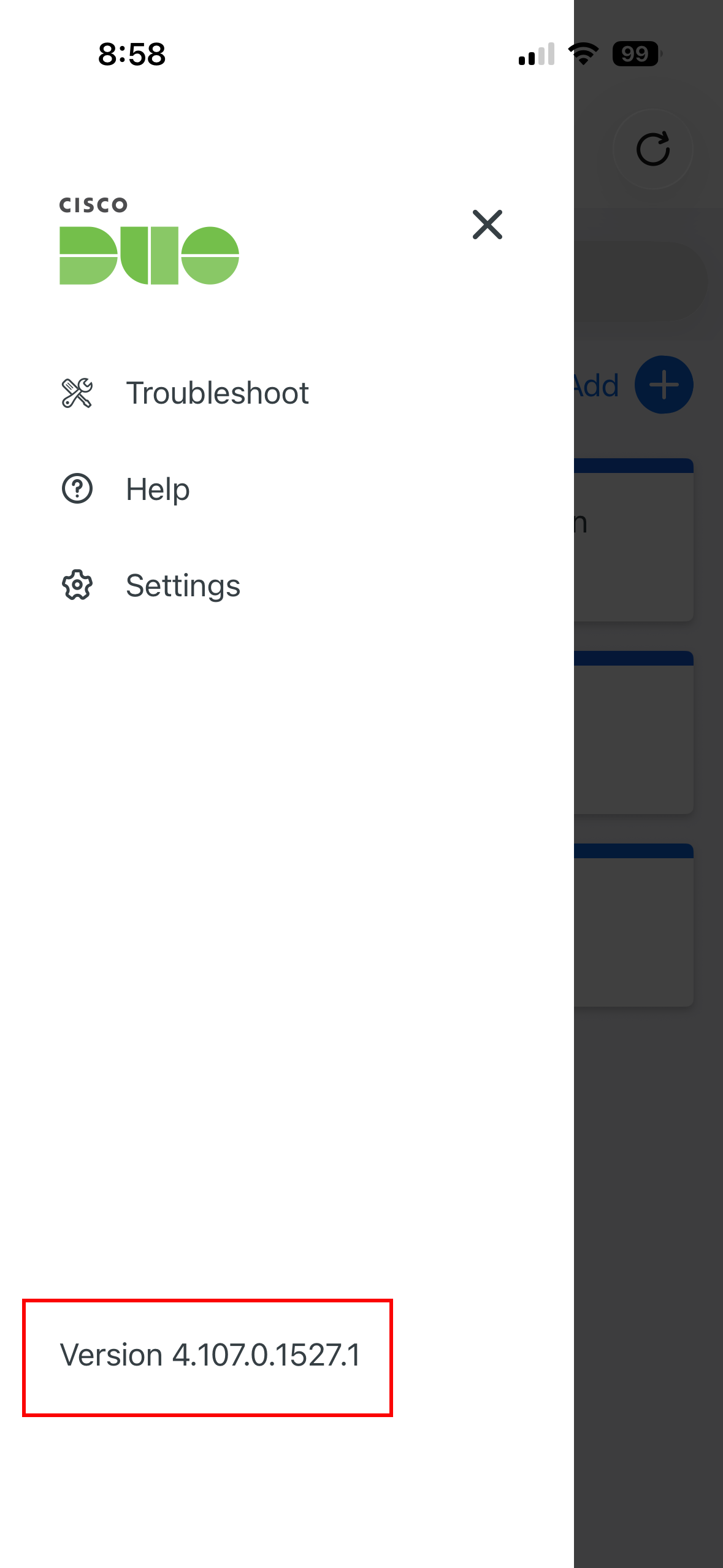 Duo Mobile app version