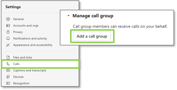 Teams Voice add a call group option