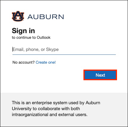 owa email login screen