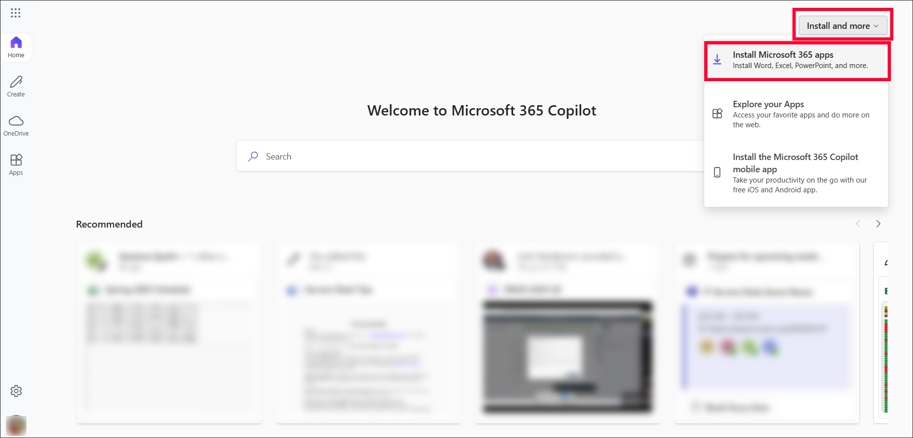Install Microsoft 365 apps