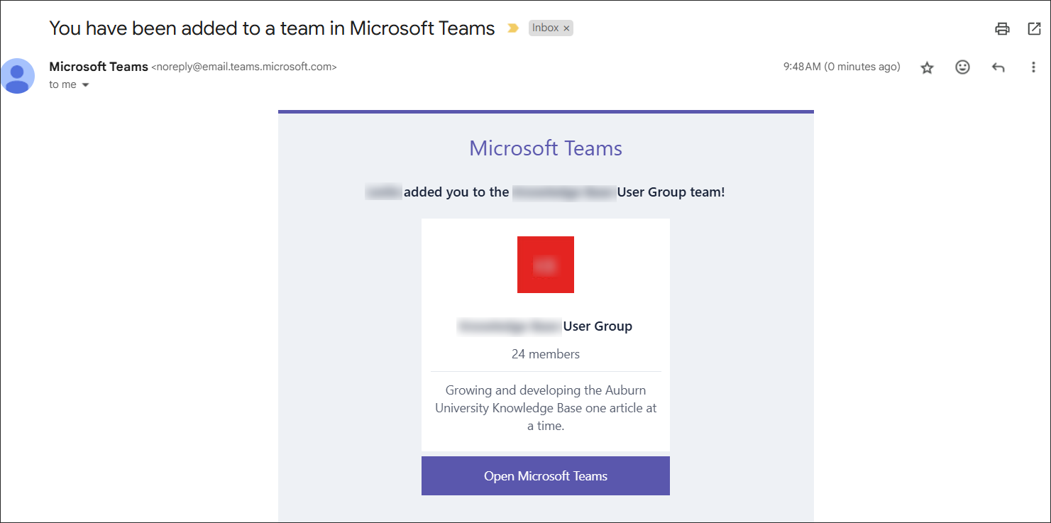 Teams guest email invitation