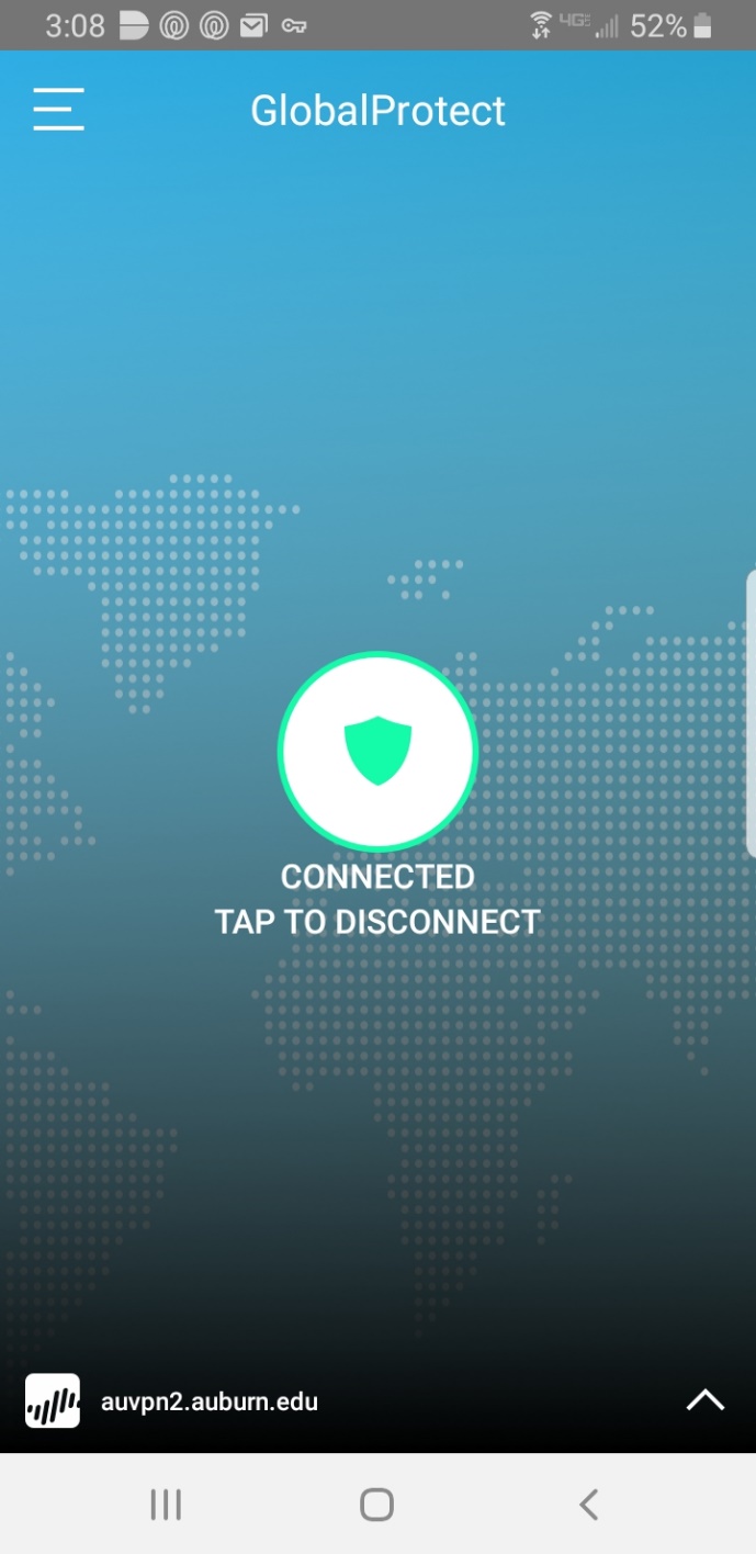 GlobalProtect is connected.