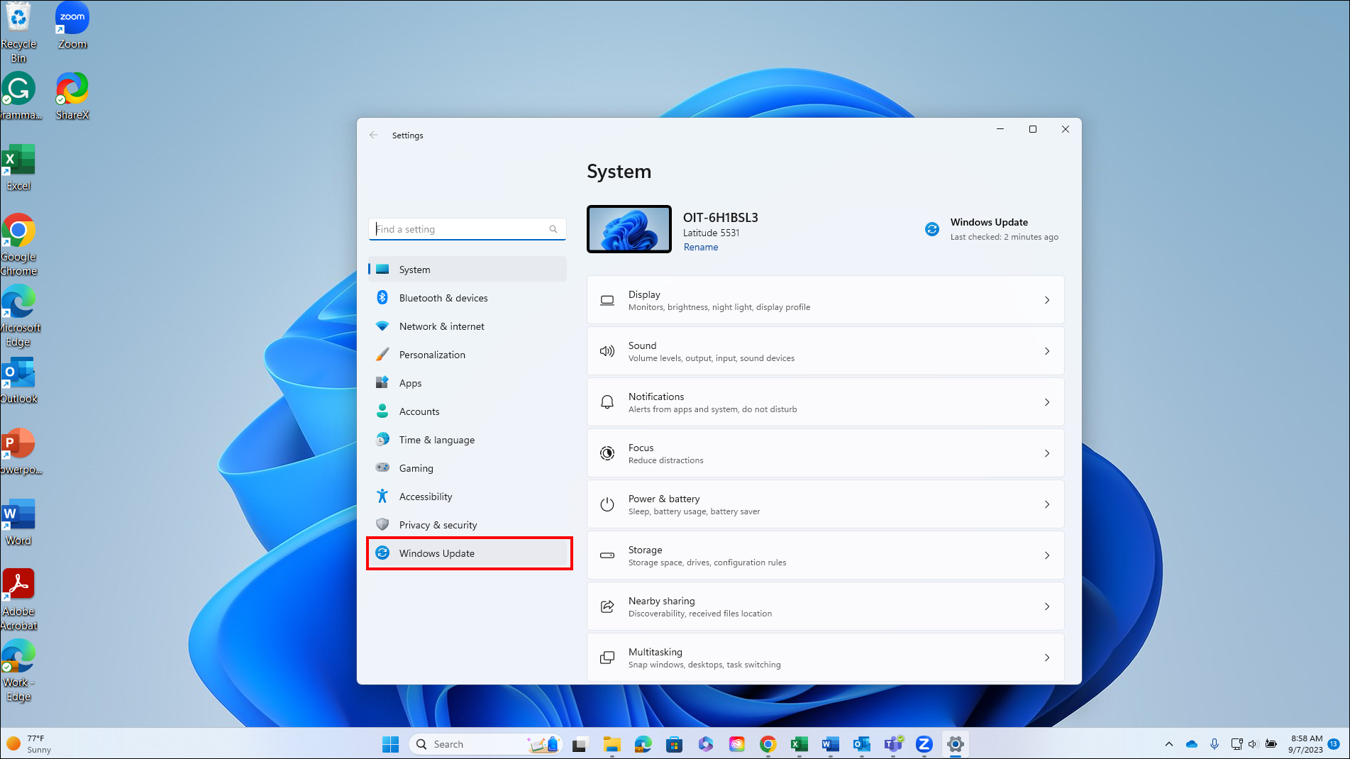 windows update
