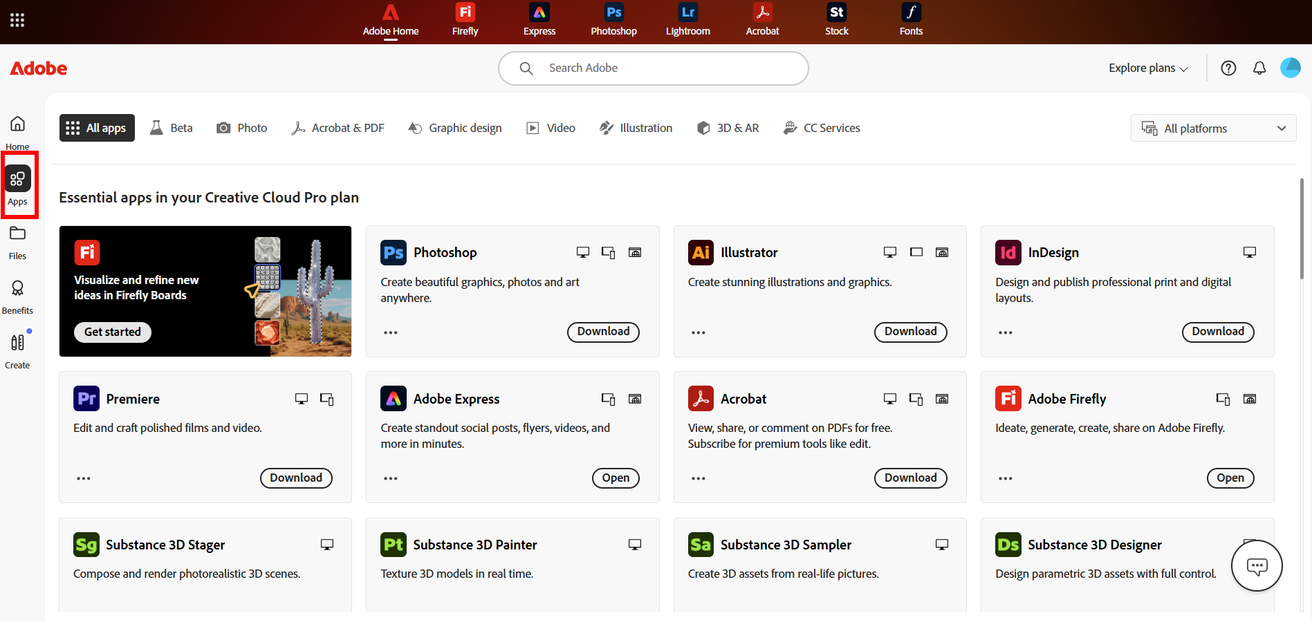 adobe homepage