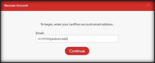 enter the email address associated with the account