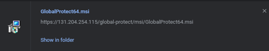 GlobalProtect download fiel