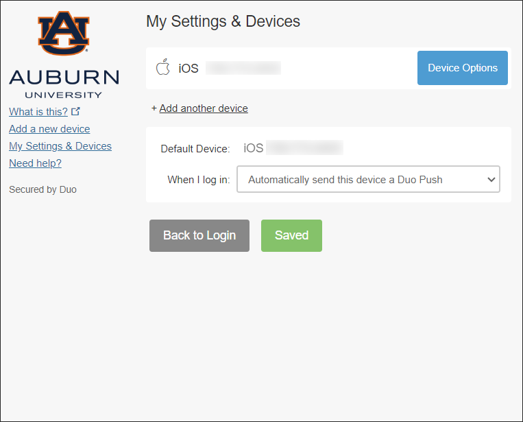 Information Technology - Duo: Managing Devices in Duo Mobile - Service ...