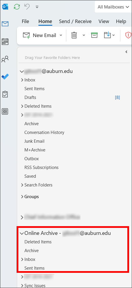Outlook Client for Windows Email Archive