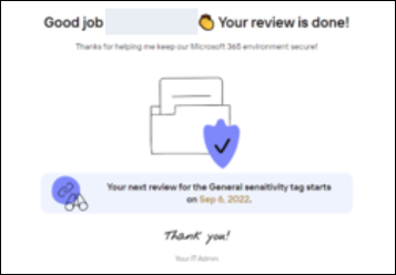 ShareGate message