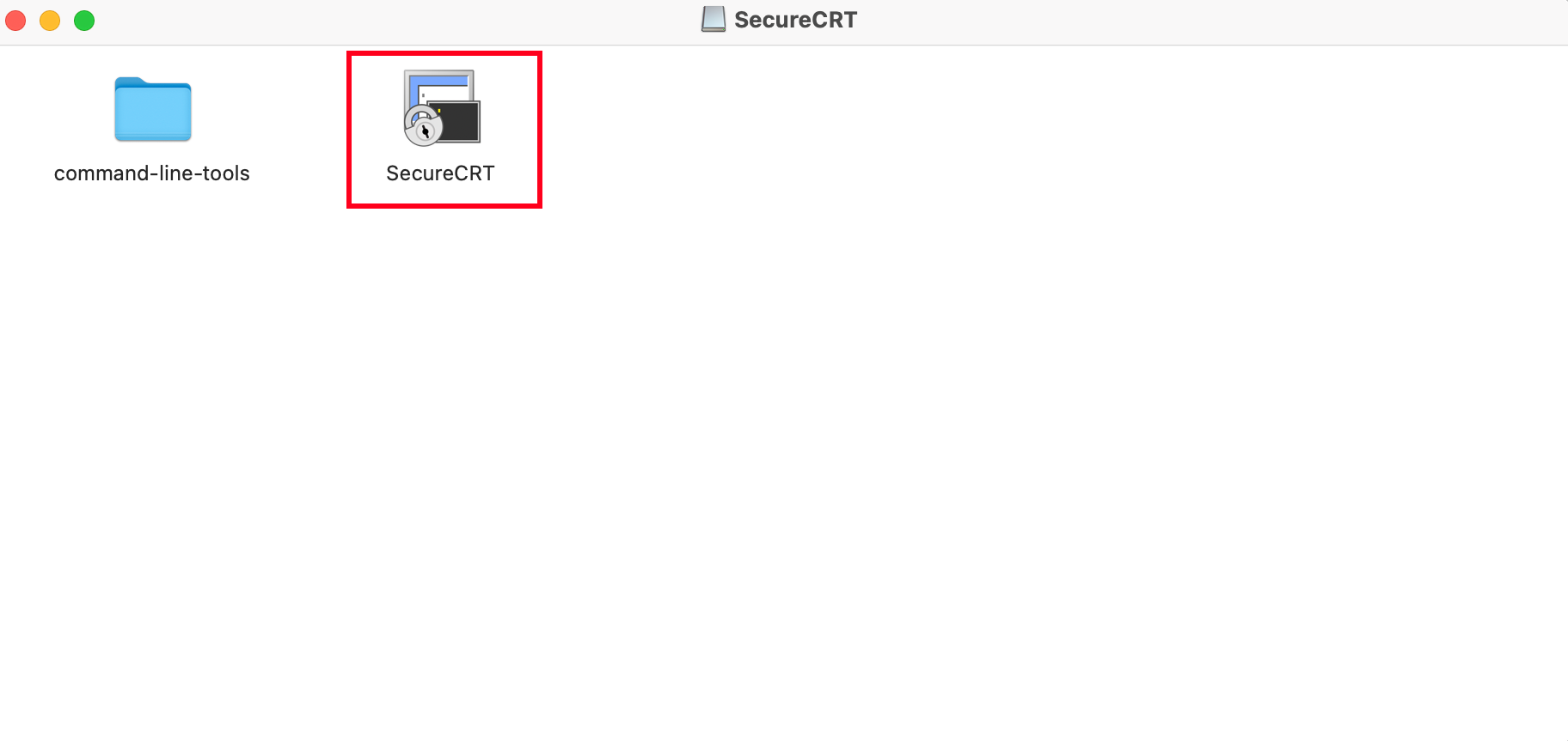SecureCRT icon on a mac