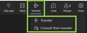 Teams Voice consult then transfer