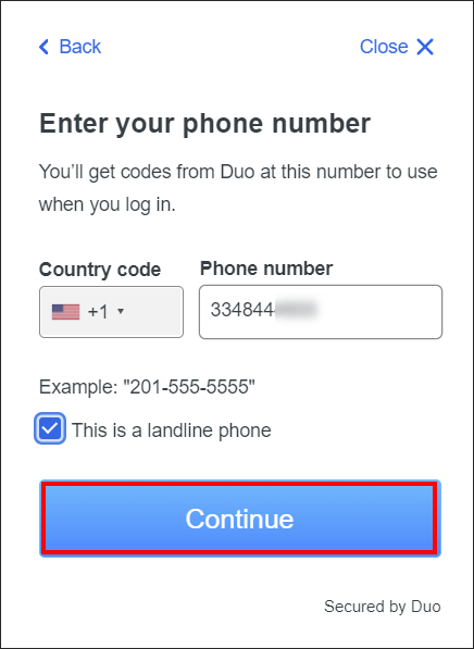 Duo add landline