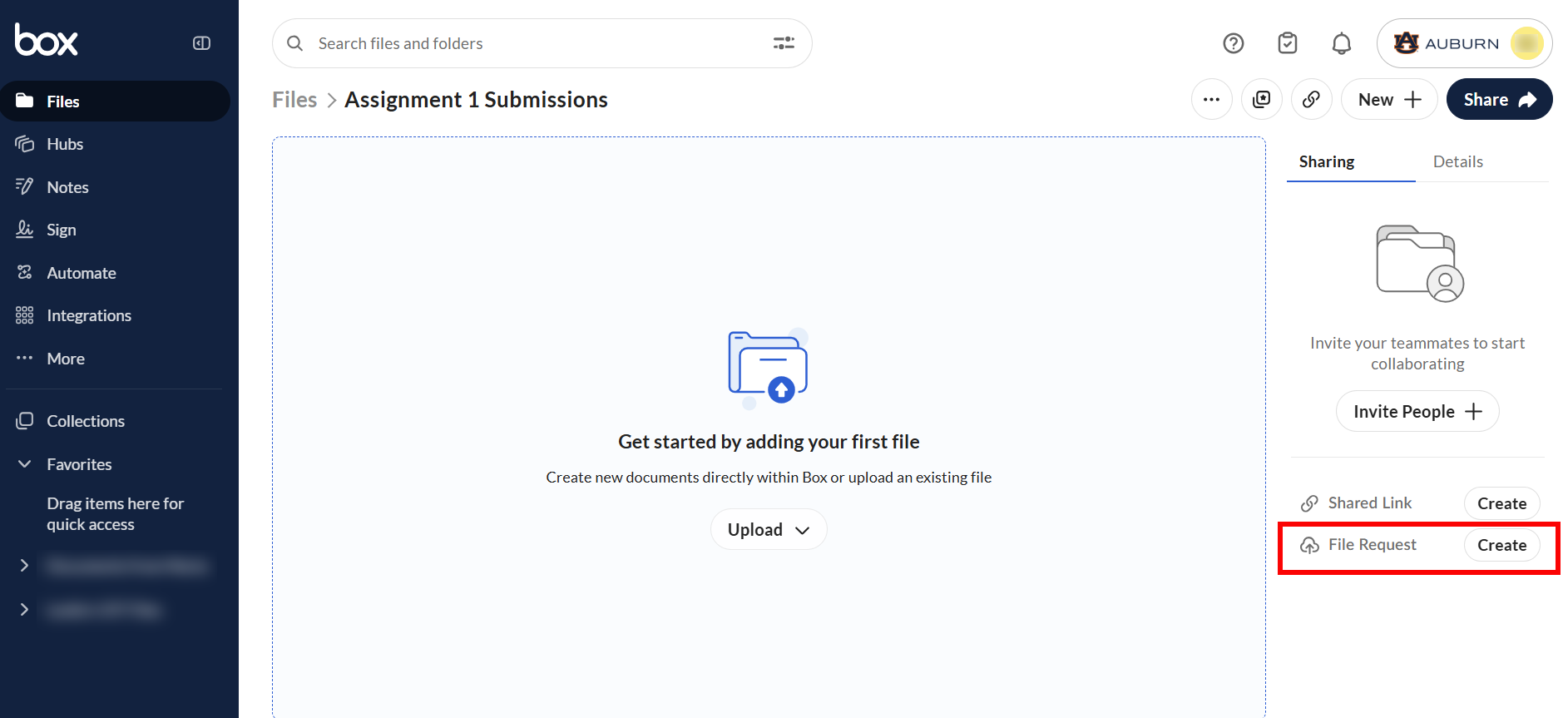 Box File Request