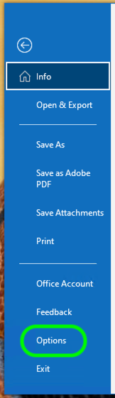 outlook options 