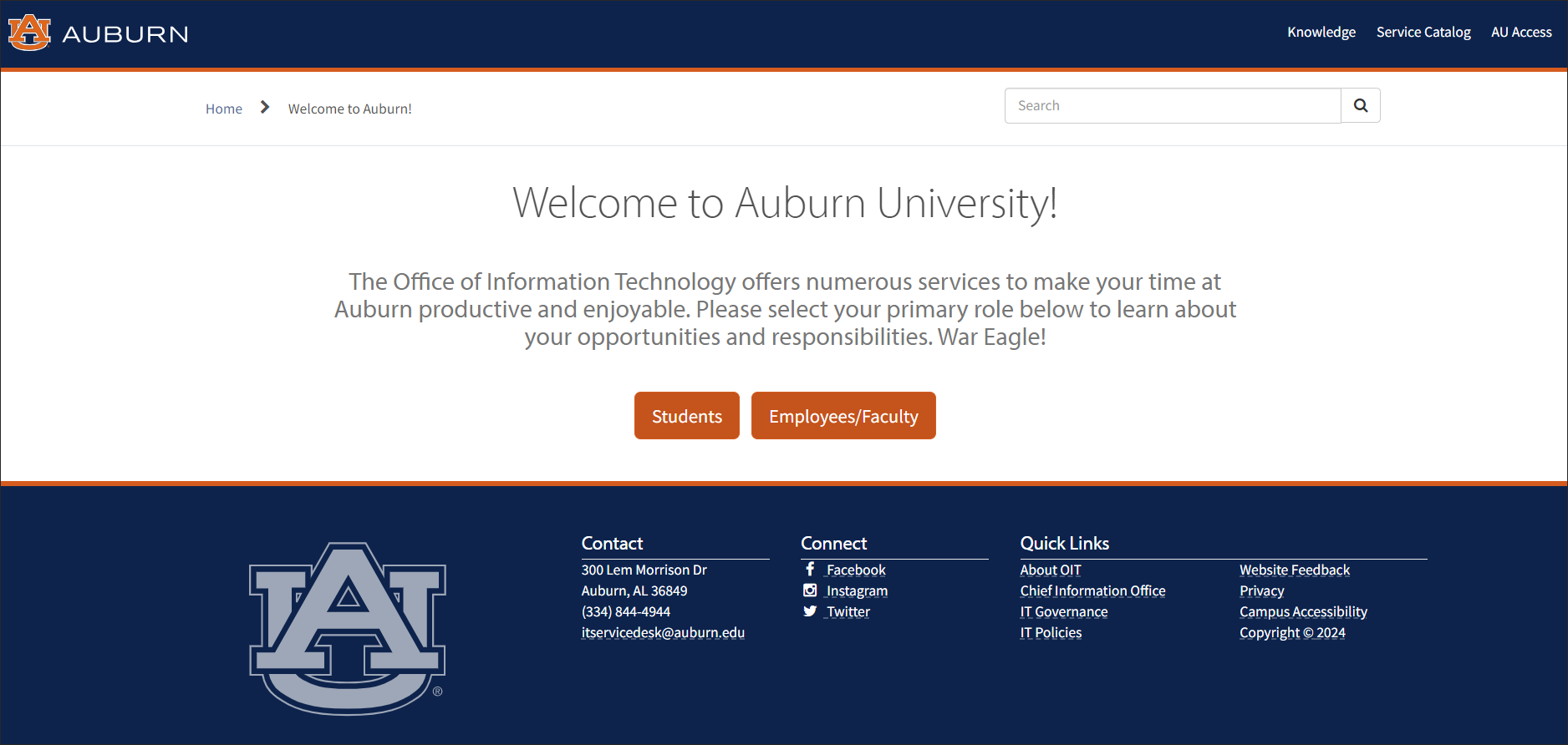 Auburn account activation techstart screen