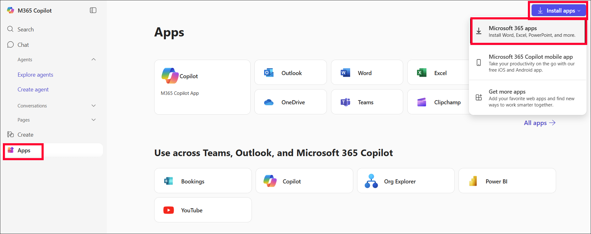 Install Microsoft 365 apps