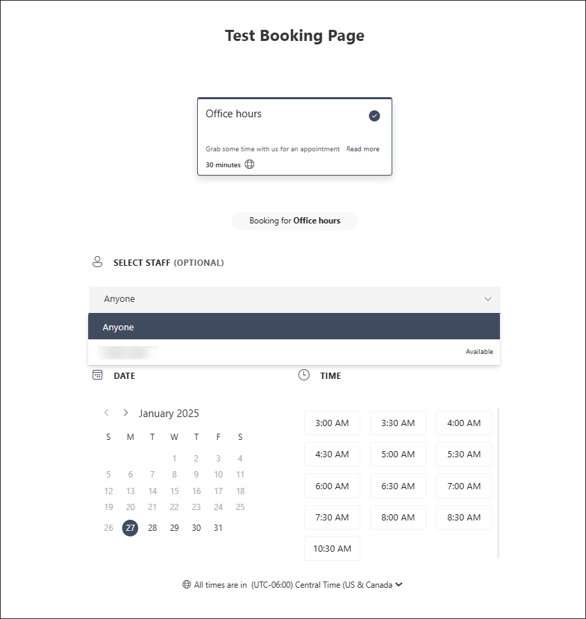 Shared booking appointment