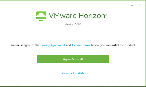 vmwawre horizon agreement