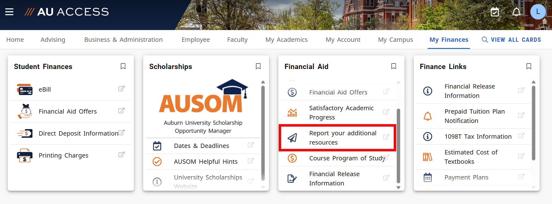 AU Access Reporting Additional Resources