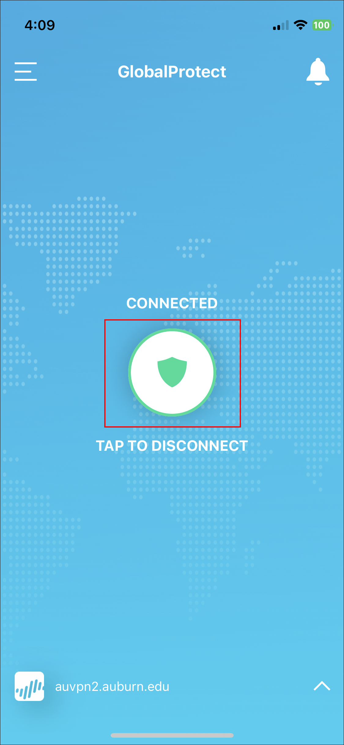 ios global protect vpn connection screen