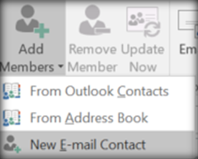 add a new email contact