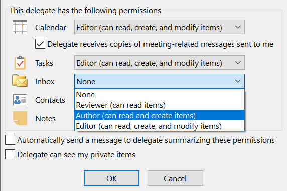 examples of permissions