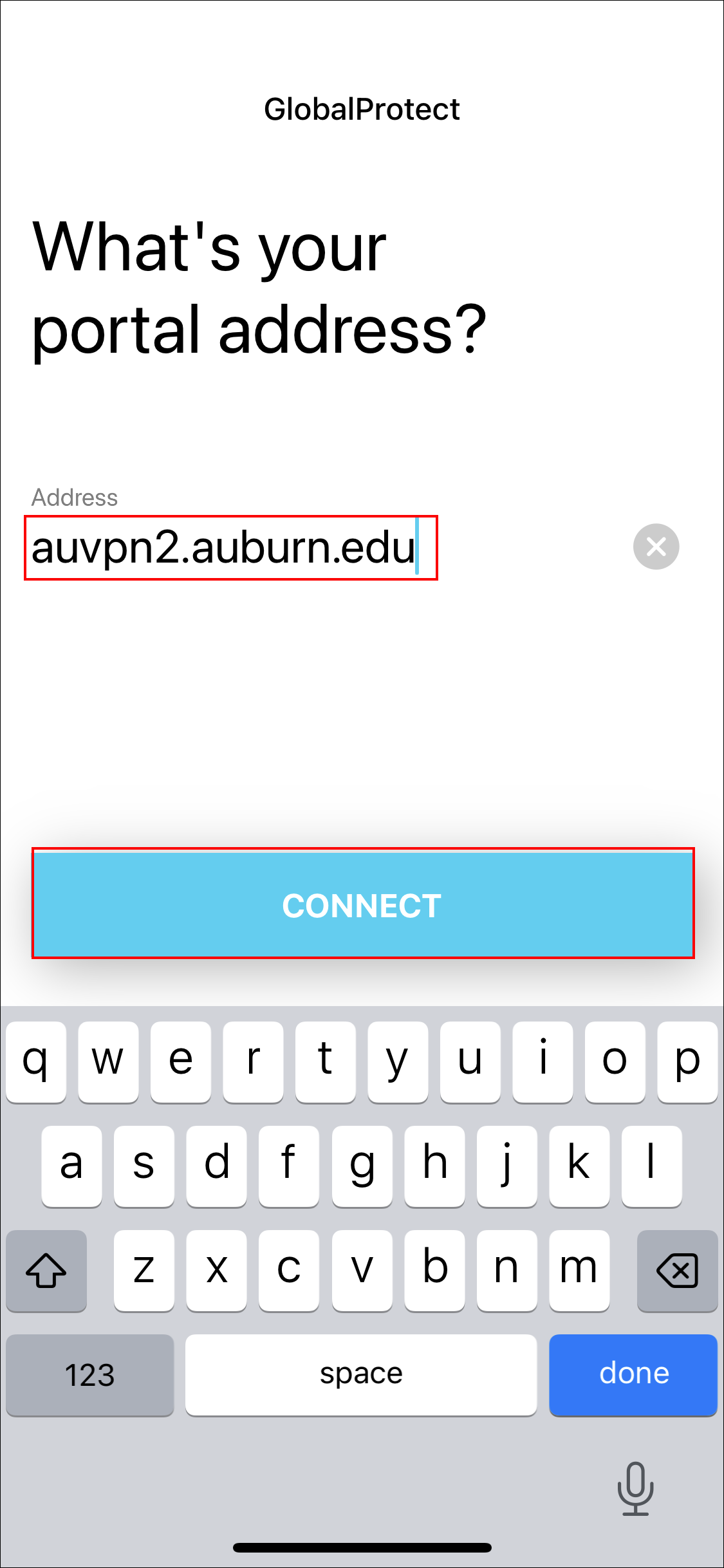 ios global protect vpn portal address screen