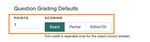 grading defaults options