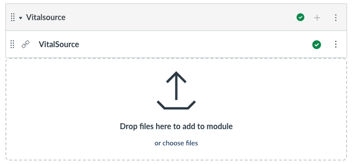 VitalSource module and external tool published 