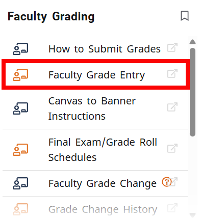 AU Access Faculty Grade Entry