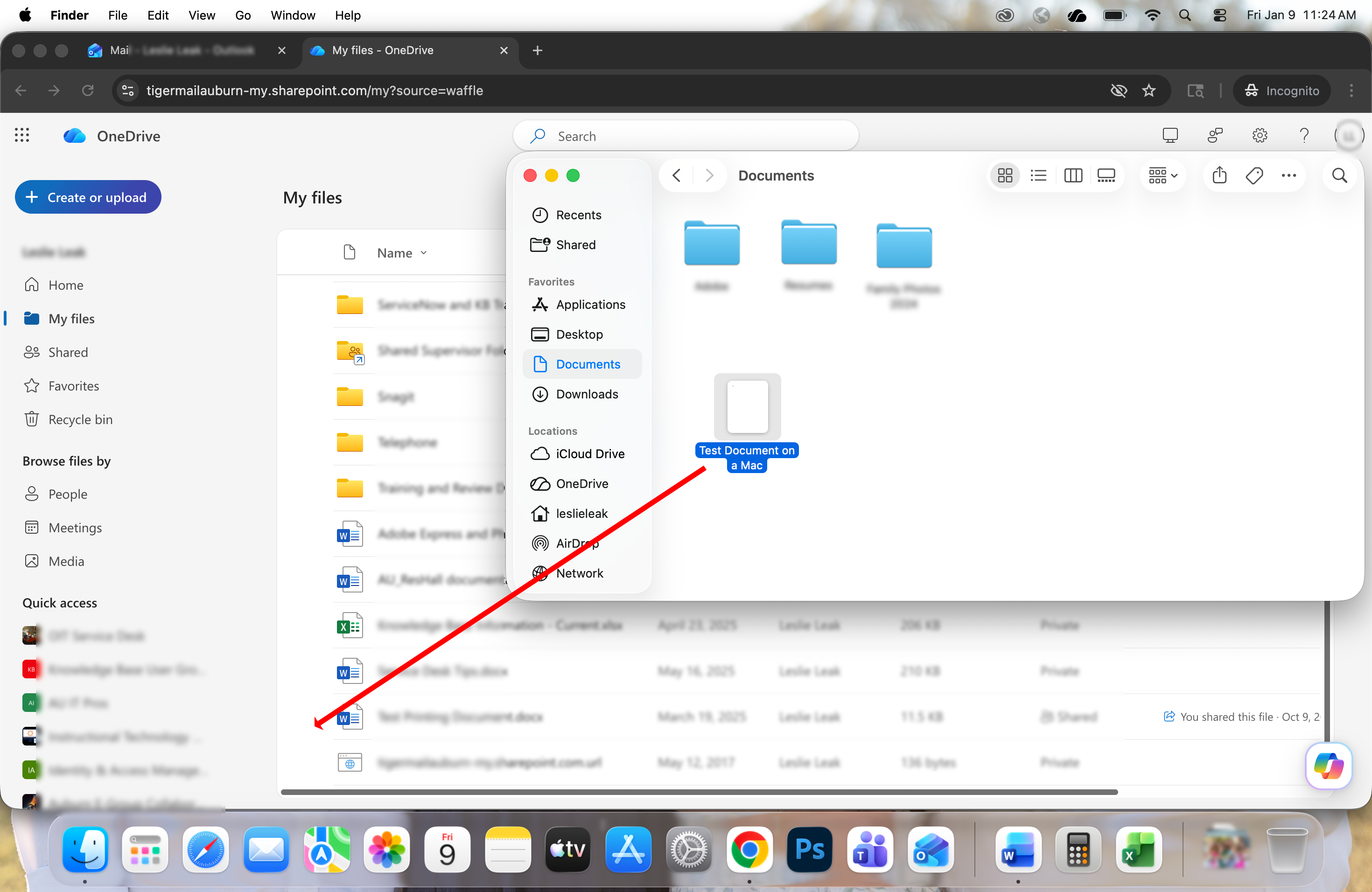 Drag and drop files to OneDrive on the web